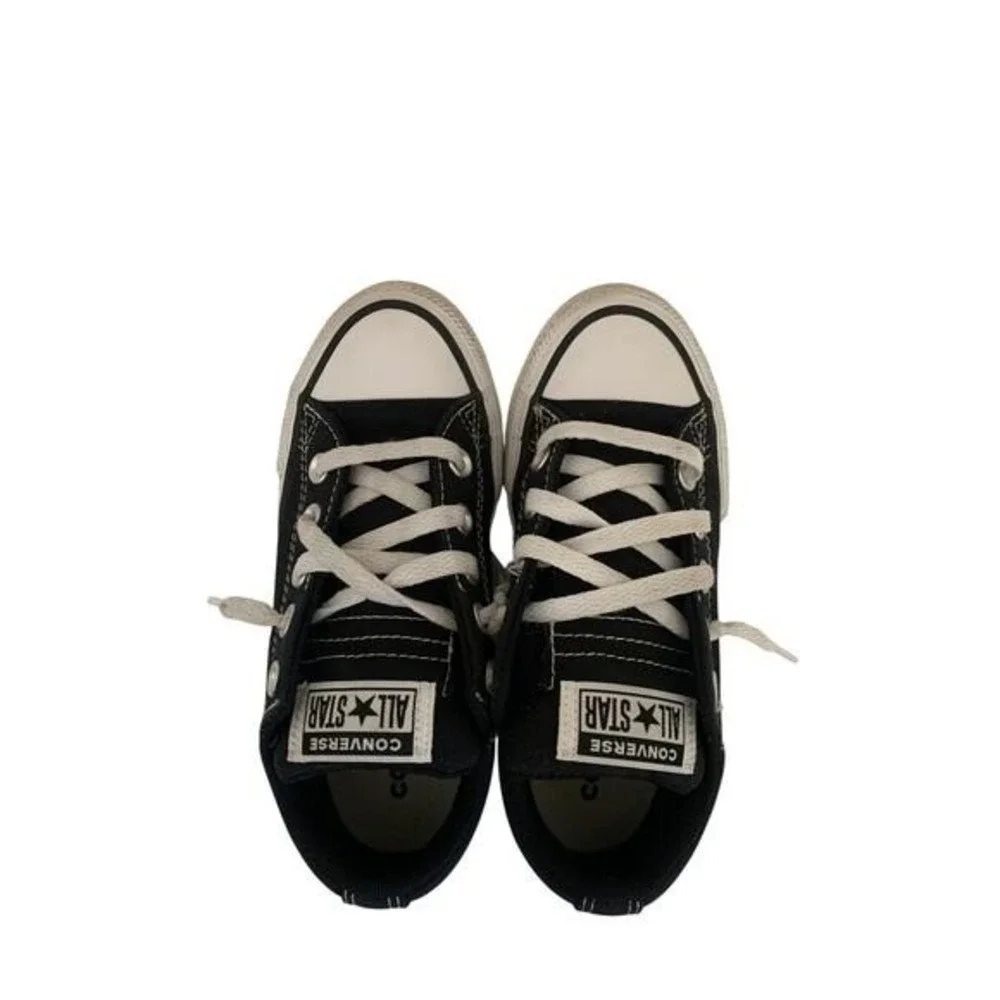 Converse Chuck Taylor All Star Low Top Kids Sneakers Black White Canvas‎ Shoes